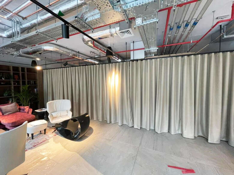 Large Scale Motorised Curtains