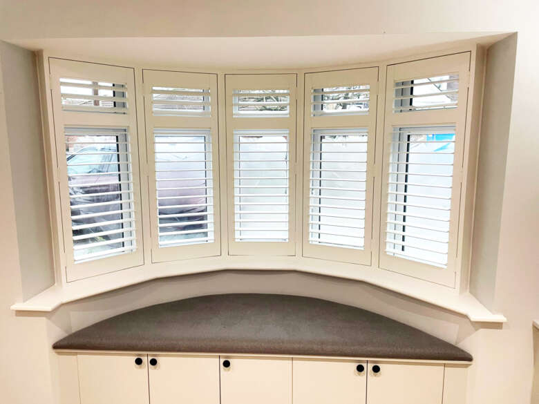 Bay Window Shutters Absolute Blinds Welwyn Garden City